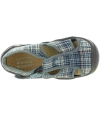Wide feet house shoes canvas slippers for boys