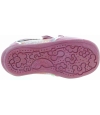 Pink leather baby sneakers for learning to stand and walk