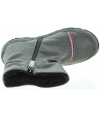 Winter gray snow boots for kids that are waterproof 