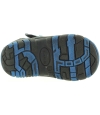Snow boots for a toddler in blue leather that are cold proof