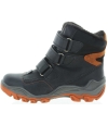 Leather snow boots for boys with pronation