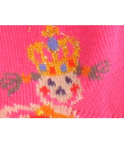 Fuchsia princess tights for a toddler 