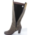 Snow boots brown leather made in Poland