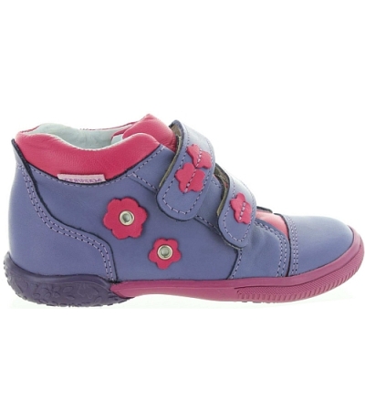 Purple ankle high girls boots with arches Purple ankle high girls boots with arches