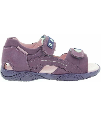 Purple leather soft girls sandals with ortho support Purple leather soft girls sandals with ortho support