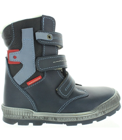 Tall blue snow boots for boys waterproof
