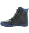 Natural leather black snow boots with support Natural leather black snow boots with support