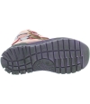 Soft sole with traction red leather girls snow boots for winter