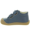 Navy leather wide width toddler boots