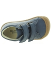 Navy leather wide width toddler boots