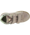 High top boots in rose leather for girls