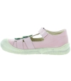 Closed toe pink sandals for a child 