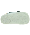 Green boys soft leather sandals with softer soles 