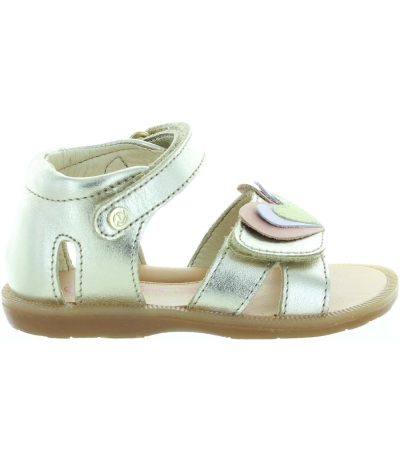 Gold girls ankle sandals with closed heel Gold girls ankle sandals with closed heel
