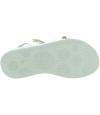 Teen girl leather gold sandals 