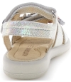 Sandals for kids made with natural silver leather
