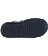 Boy navy leather sneakers for wide feet 