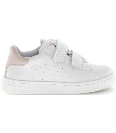 Wide feet white sneakers for a child