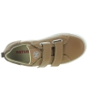 Toddler brown natural leather boys shoes