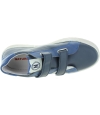 Blue leather sneakers for a teen boy Blue leather sneakers for a teen boy