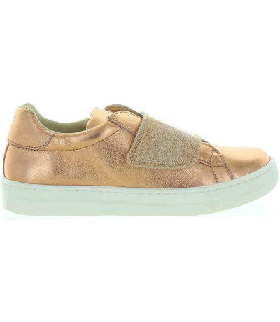 Foot support for flat feet in rose gold leather
