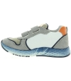 Gray sneakers for boy with antisweat soles
