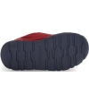 Durable boys leather red sneakers