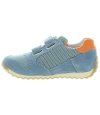 Ankle high leather and mash boys sneakers