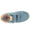 Ankle high leather and mash boys sneakers