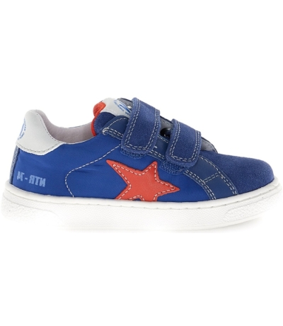Blue soft sneakers for a boy