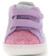 Blue leather sneakers for child with arches