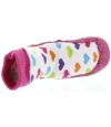 Pink polka dot mocassins for girls