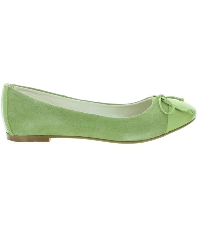 Comfort lime color flat shoes