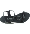 Black Leather European Sandals for Women | Teen Fashion from Europe
