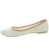 Beige and orange leather flats for women Beige and orange leather flats for women
