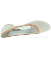 Beige and orange leather flats for women Beige and orange leather flats for women