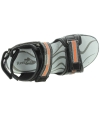 Black leather quality arched boys sandals Black leather quality arched boys sandals