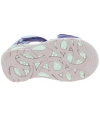 Purple leather high top toddler girls sandals