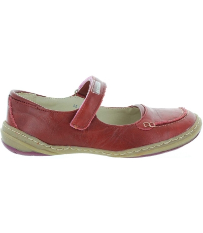 Red mary janes for girls with good arches