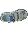 Gray leather ankle support ortho shoes for boy