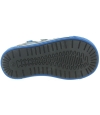 Gray leather ankle support ortho shoes for boy