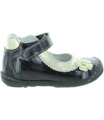Baby Girl Black Patent Leather Shoes | Ankle High Support