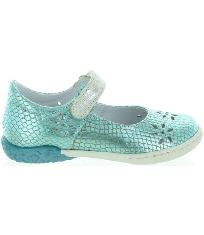 Foot anti smell blue leather shoes for girls Foot anti smell blue leather shoes for girls