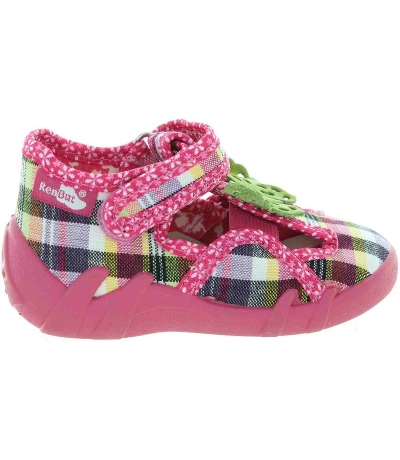 Canvas shoes for child taking first steps made in Europe