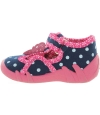 Wide width toddler navy slippers with arch support 