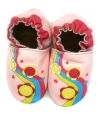 Pink soft sole leather slippers for toddler Pink soft sole leather slippers for toddler